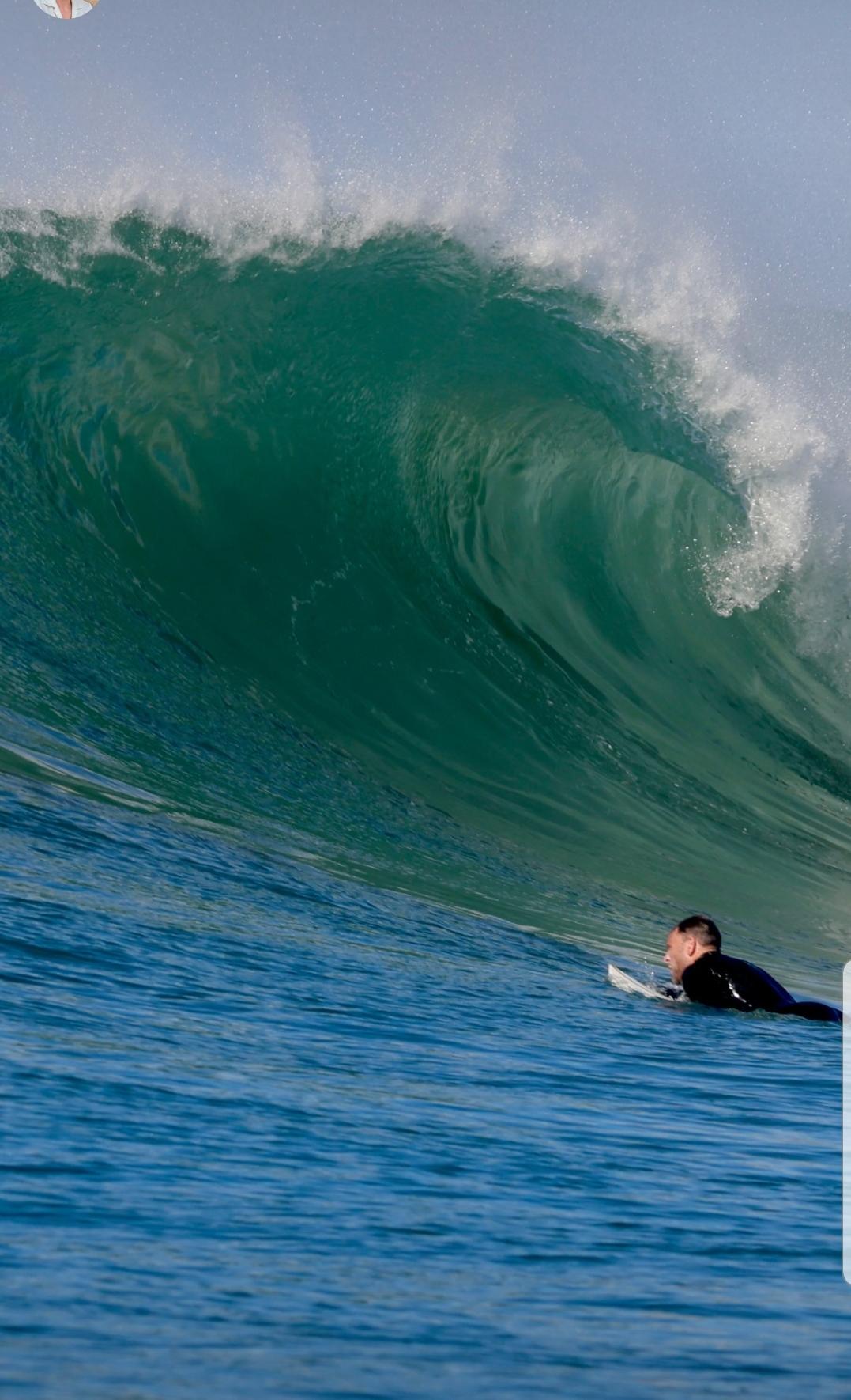 Beginner surfing